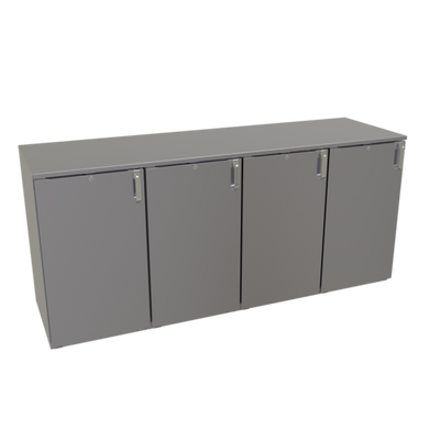 Glastender DS80 80" W Galvanized Steel Interior Back Bar Dry Storage Cabinet