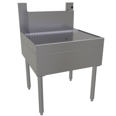 Glastender BDB-24 24" W Stainless Steel Tubing Chase Underbar Beer Drainer