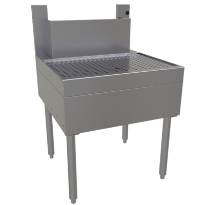 Glastender BDB-24 24" W Stainless Steel Tubing Chase Underbar Beer Drainer