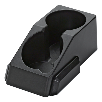 Service Ideas APC2V2 Black ABS Plastic 2 Compartments Condiment Station