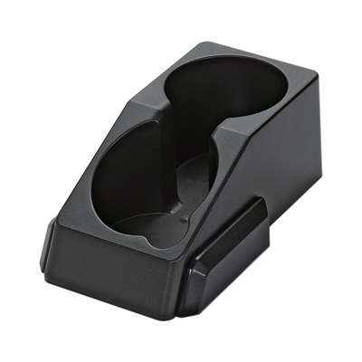 Service Ideas APC2V2 Black ABS Plastic 2 Compartments Condiment Station