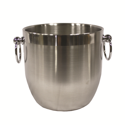 Service Ideas IB3BSBODY 101.4 Oz. Round 18/8 Stainless Steel Without Lid Ice Bucket Only