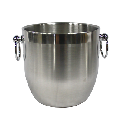 Service Ideas IB3BSBODY 101.4 Oz. Round 18/8 Stainless Steel Without Lid Ice Bucket Only