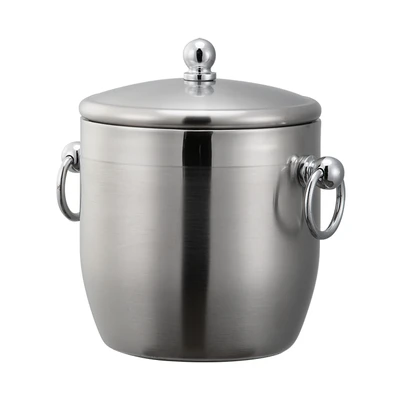 Service Ideas IB13BS 1.3 L. Stainless Steel Double Wall Ice Bucket