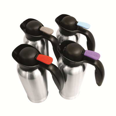 Service Ideas 10-00011-000 33.8 Oz. Stainless Steel Stanley Commercial ErgoServ Vacuum Creamer Variety Pack