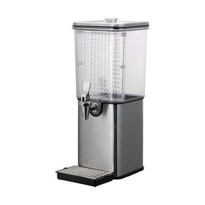 Service Ideas SCD15SS 1.5 Gal. Square Stainless Steel Single Beverage Dispenser