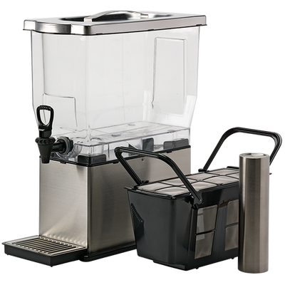 Service Ideas CBNS3SS 3 Gal. Clear Plastic (Unspecified) Container Single Cold Brew 'N' Serv System