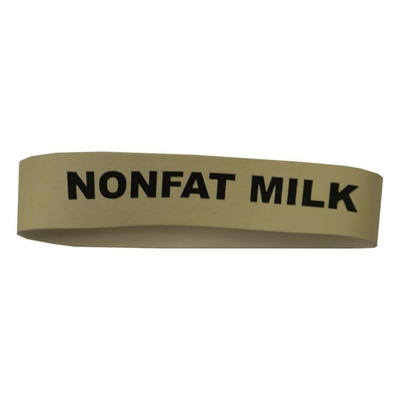 Service Ideas FBNONFATMILK Non-Toxic Rubber "Nonfat Milk" Flavorband Label for 4" Dia. Carafes