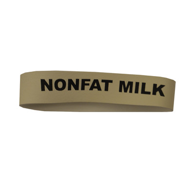 Service Ideas FBNONFATMILK Non-Toxic Rubber "Nonfat Milk" Flavorband Label for 4" Dia. Carafes