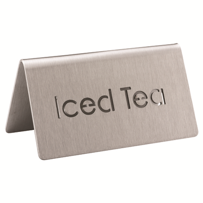 Service Ideas 1C-BF-ICEDTEA-MOD 1.5" H Metal "Iced Tea" Beverage ID Tent