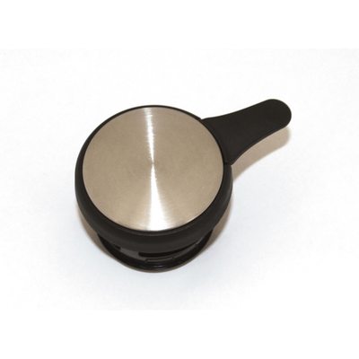 Service Ideas FCCLBLK 1 L. Black Plastic with Stainless Steel Push Button Regular Beverage Carafe Lid Only for FCC Series