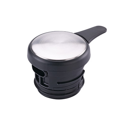 Service Ideas FCCLBLK 1 L. Black Plastic with Stainless Steel Push Button Regular Beverage Carafe Lid Only for FCC Series