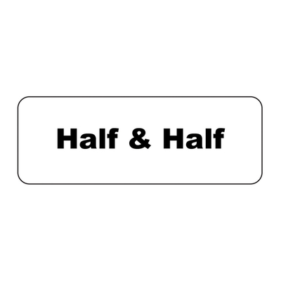 Service Ideas MT1HH Rectangular Magnetic "Half &amp; Half" MagneTag