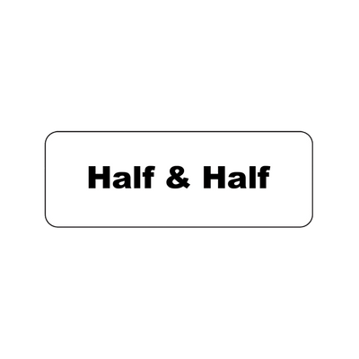 Service Ideas MT1HH Rectangular Magnetic "Half & Half" MagneTag
