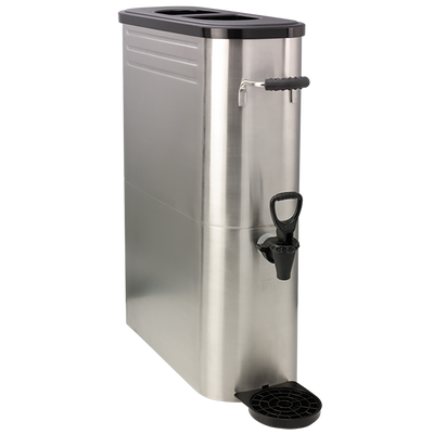 Service Ideas ITSLS5GPL 5 Gal. Stainless Steel Base Single Wall Slim Design Tea Dispenser
