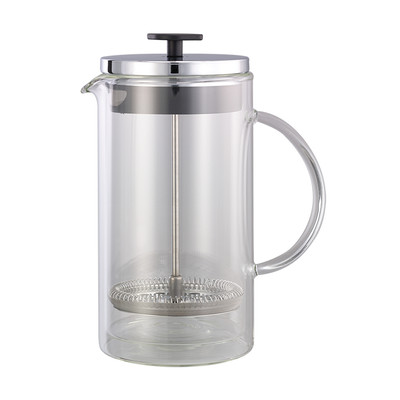 Service Ideas T899SR 33.8 Oz. Clear Double Wall Insulated French Coffee Press