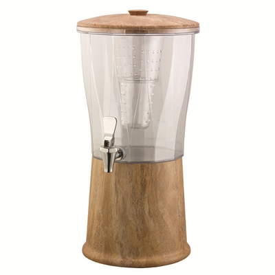 Service Ideas CBDRT3MBSS 3 Gal. Clear Tritan Container Single Beverage Dispenser