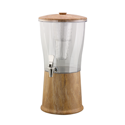 Service Ideas CBDRT3MBSS 3 Gal. Clear Tritan Container Single Beverage Dispenser