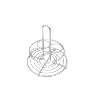 Service Ideas STOH4 7.5&quot; W Stainless Steel Condiment Caddy