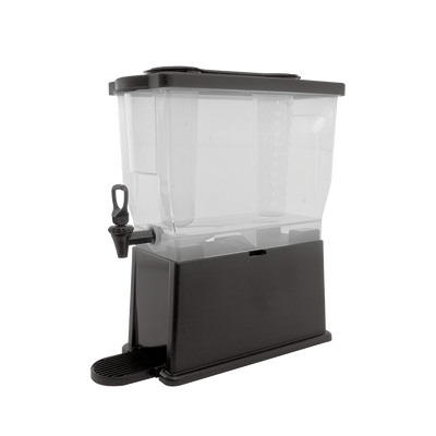 Service Ideas CBDP3BLK 3 Gal. Clear Poly Container Single Beverage Dispenser