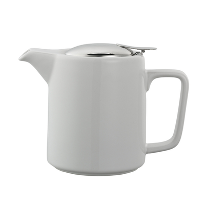 Service Ideas TPCW16WH 16 Oz. White Ceramic Washington Teapot