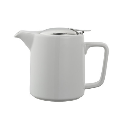 Service Ideas TPCW16WH 16 Oz. White Ceramic Washington Teapot