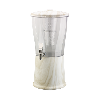 Service Ideas CBDRT3WMSS 3 Gal. Clear Tritan Container Single Beverage Dispenser