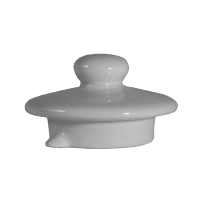 Service Ideas TPCELIDWH 2.25" W White Ceramic Teapot Replacement Lid