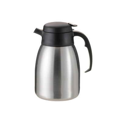 Service Ideas FVPC15 1.5 L. Stainless Steel Brushed Finish Push Button SteelVac Carafe