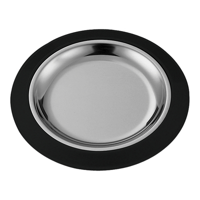 Service Ideas RT1025BLC 12.25" W Stainless Steel Round Thermo-Plate Platter
