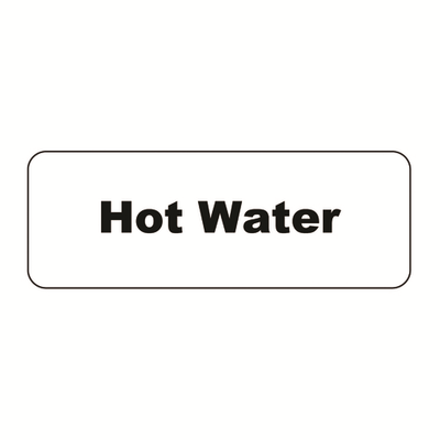 Service Ideas MT1HW Rectangular Magnetic "Hot Water" MagneTag