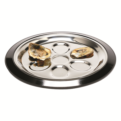 Service Ideas RTO10SS 10" W Stainless Steel Round Thermo-Plate Oyster Insert Only