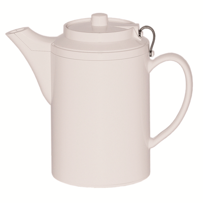 Service Ideas TST612WH 16 Oz. White Plastic Teapot