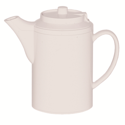 Service Ideas TS612WH 16 Oz. White Plastic Teapot