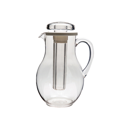 Service Ideas MWP30SB 3 L. Clear Poly Blend Plastic Ice Tube Pitcher