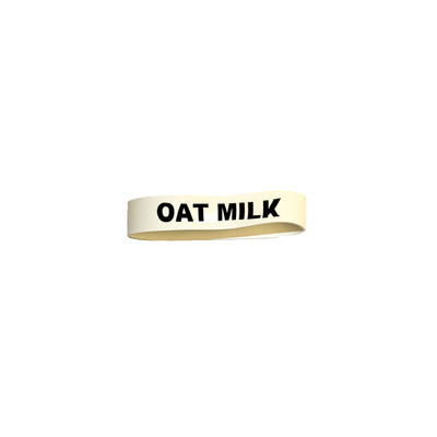 Service Ideas FBOATMILK 0.75" W White Rubber Flavorband Label