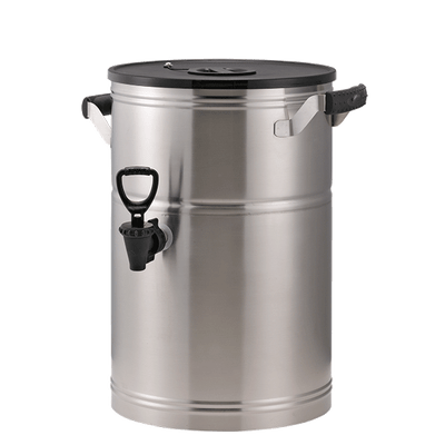 Service Ideas ITS3GPL 3 Gal. Stainless Steel One Valve Round Tea Dispenser