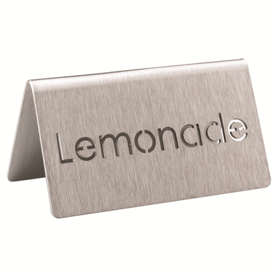 Service Ideas 1C-BF-LEMONADE-MOD 1.5" H Metal "Lemonade" Beverage ID Tent