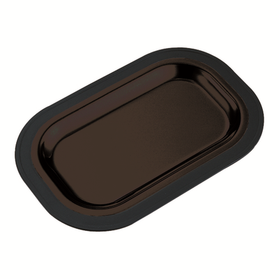 Service Ideas OT11BL 12.5" W Plastic Rectangular Thermo-Plate Platter Base Only