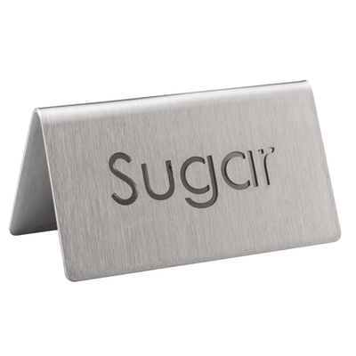 Service Ideas 1C-BF-VEGETARN-MOD 1.5" H Metal "Vegetarian" Beverage ID Tent