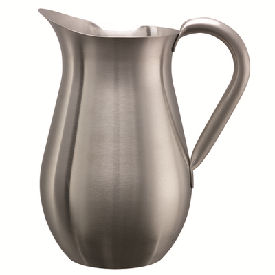 Service Ideas WPB2BSNG 67.6 Oz. Stainless Steel Thick Handle Bell Pitcher