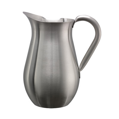 Service Ideas WPB2BSNG 67.6 Oz. Stainless Steel Thick Handle Bell Pitcher