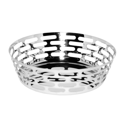 Service Ideas SM-63 12" Dia. Stainless Steel Round Fruit Bowl Mod18 Steelworks