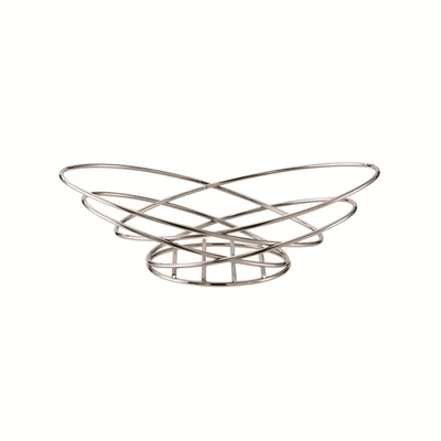 Service Ideas BKWI 12.75" W Polished Finish Oval Bread Basket