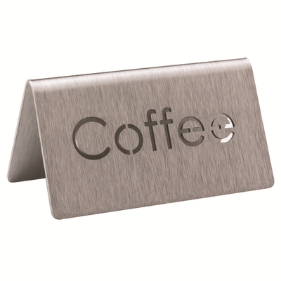 Service Ideas 1C-BF-COFFEE-MOD 1.5&quot; H Metal &quot;Coffee&quot; Beverage ID Tent