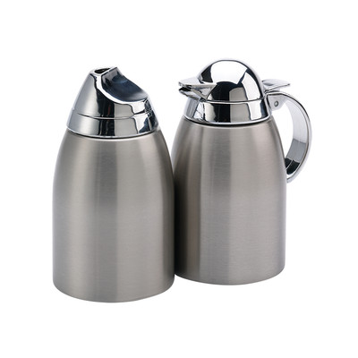 Service Ideas SSC85 8 Oz. Stainless Steel Sugar &amp; Creamer Set