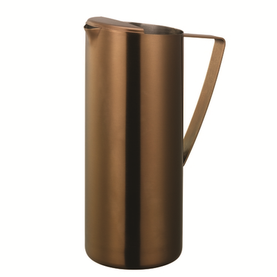 Service Ideas X7025BSRG 64.2 Oz. Rose Gold Stainless Steel Metallic Elements Water Pitcher