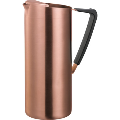 Service Ideas X7025BSRG 64.2 Oz. Rose Gold Stainless Steel Metallic Elements Water Pitcher