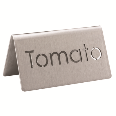 Service Ideas 1C-BF-TOMATO-MOD 1.5" H Metal "Tomato" Beverage ID Tent