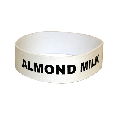 Service Ideas FBALMONDMILK 3.5" W Rubber Flavorband Label